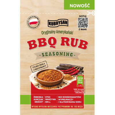 Przyprawa Żeberka z grilla BBQ Rub seasoning 30g KUBRYSAN