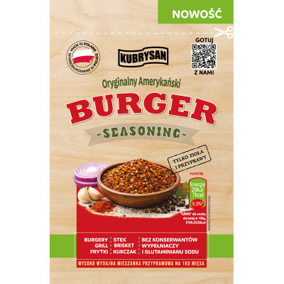 Przyprawa do hamburgerów Burger seasoning 30g na 1kg mięsa