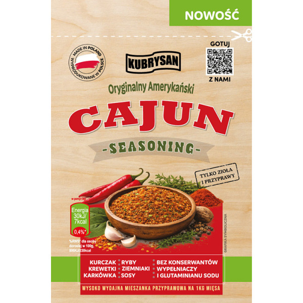Przyprawa do Mięsa I Ryb Cajun seasoning 30g na 1kg mięsa