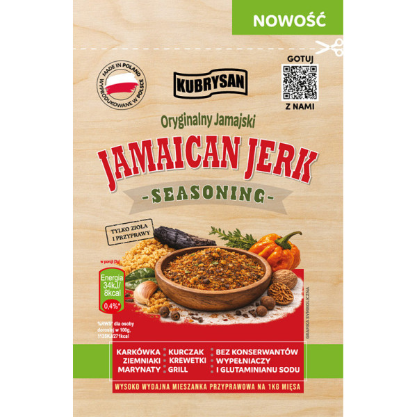 Przyprawa do Wieprzowiny i Kurczaka Jamaican Jerk seasoning 30g na 1kg mięsa