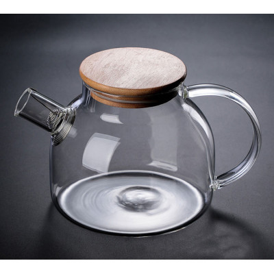Czajnik ze szkła 1000ml z metalowym filtrem.