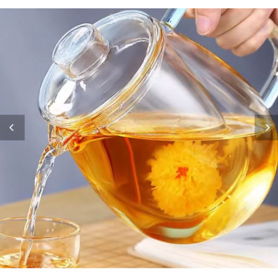 Czajnik ze szkła 600ml z szklanym wkładem