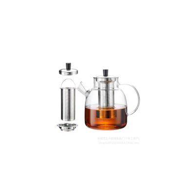 Czajnik ze szkła 1100ml z metalowym wkładem