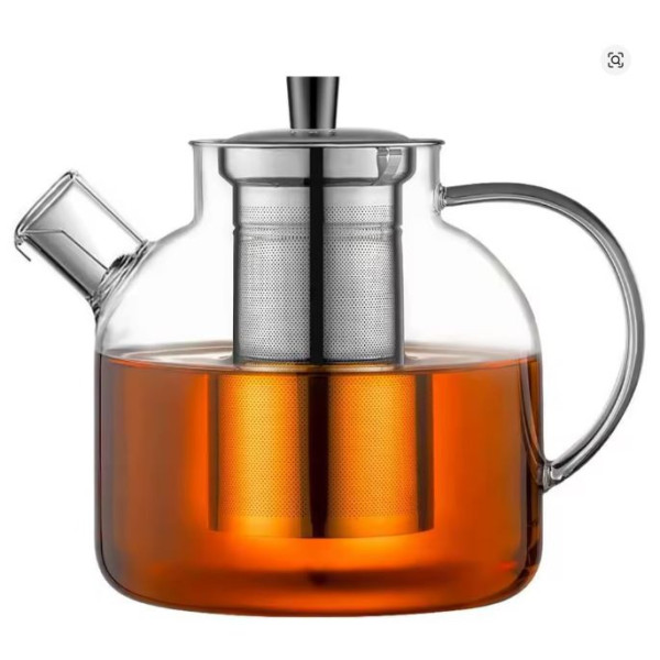 Czajnik ze szkła 1100ml z metalowym wkładem