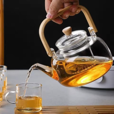 Czajnik ze szkła 1000 ml z szklanym wkładem
