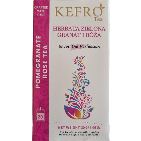 Herbata Zielona z Granat i Roża 20x1.5g torebki