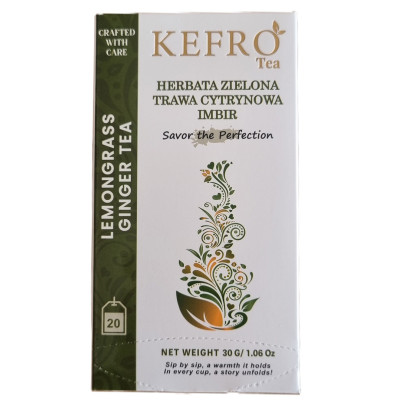 Zielona Herbata z Cytrynowa Trawa i Imbirem  2-x1.5g torebki
