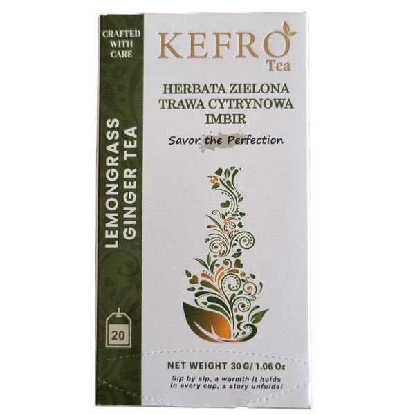 Zielona Herbata z Cytrynowa Trawa i Imbirem  2-x1.5g torebki